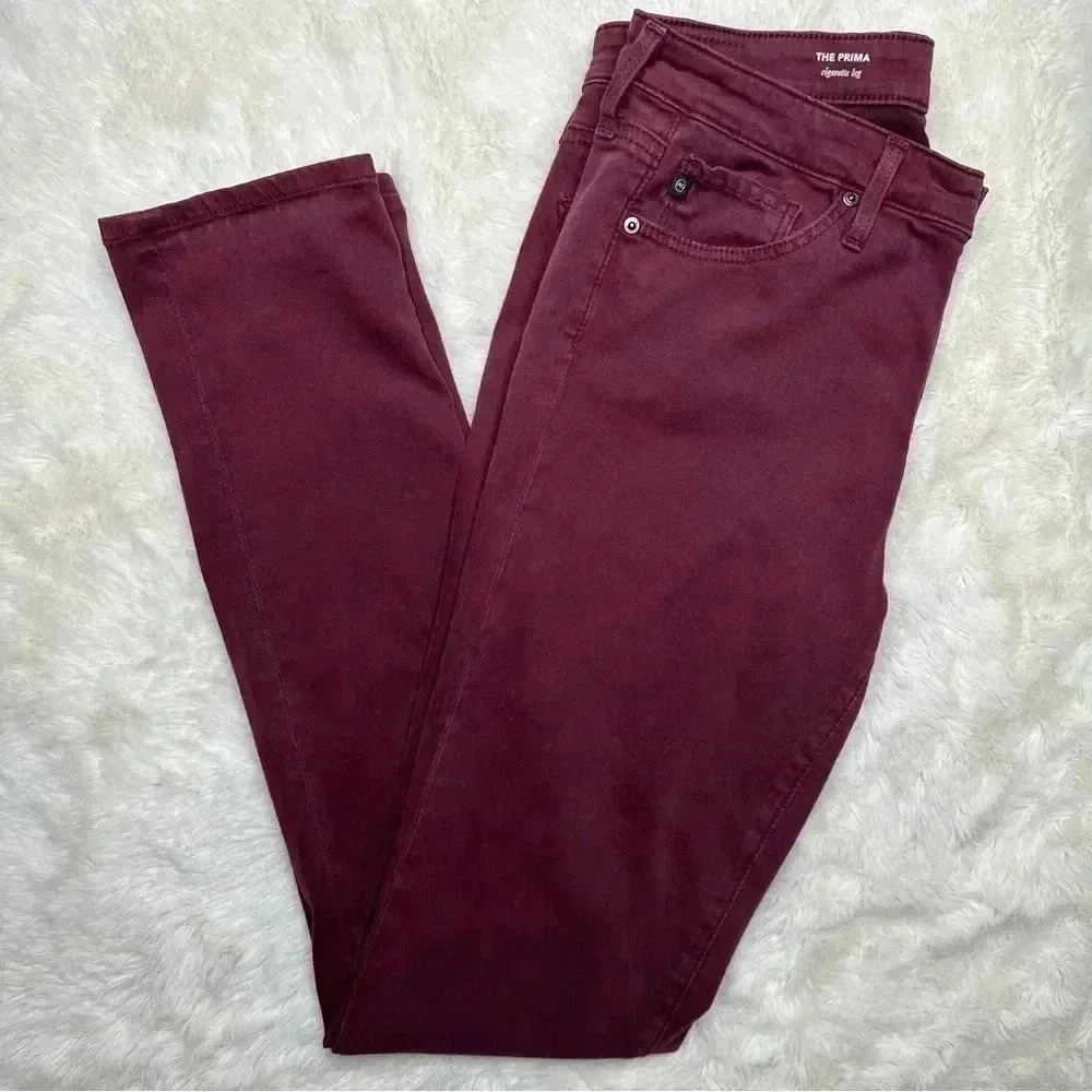 Adriano Goldschmied Jeans The Prima Cigarette Leg Purple Size 27